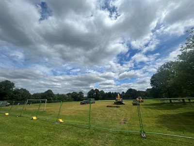 Work begins on new Ashfield Park football pitches - web