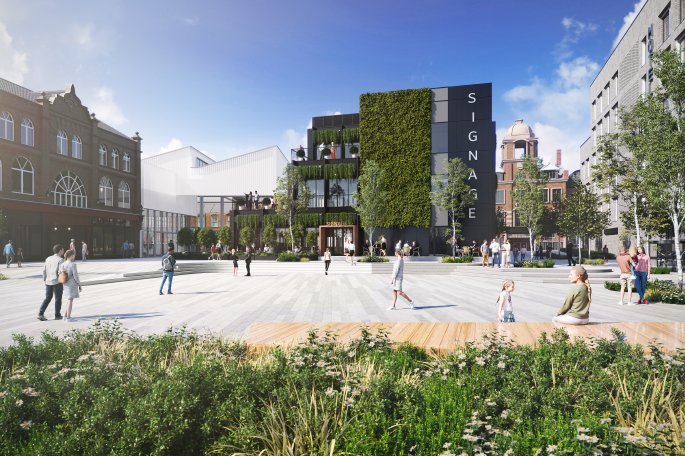 Wigan Town Centre View