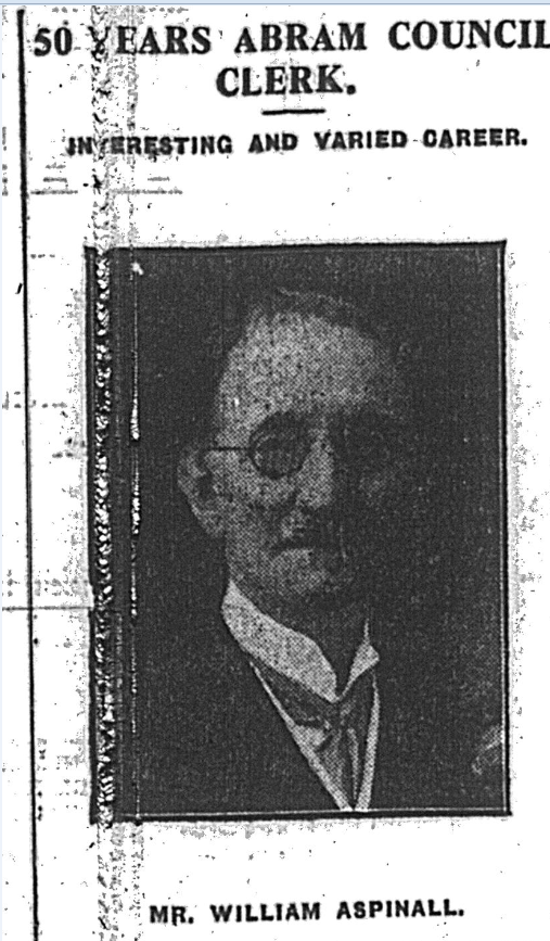 Old photo of William Aspinall from Wigan Observer article