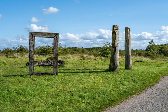 Viridor Wood sculptures